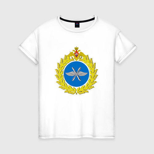 Женская футболка Герб ВВС России / Белый – фото 1