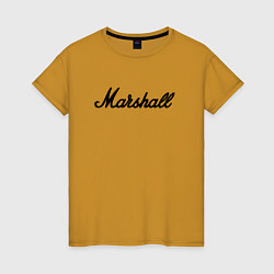Женская футболка Marshall logo