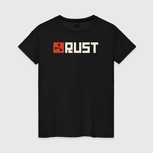 Женская футболка RUST / Черный – фото 1