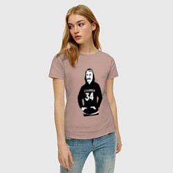 Футболка хлопковая женская Stalingrad 34, цвет: пыльно-розовый — фото 2