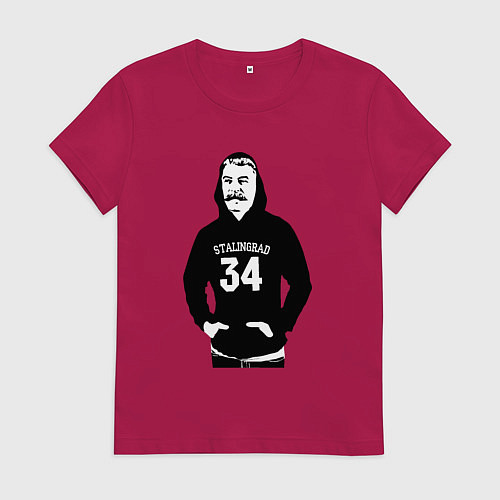 Женская футболка Stalingrad 34 / Маджента – фото 1