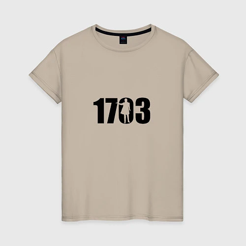 Женская футболка 1703 / Миндальный – фото 1