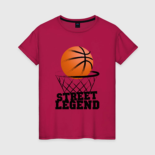 Женская футболка Баскетбол / Маджента – фото 1