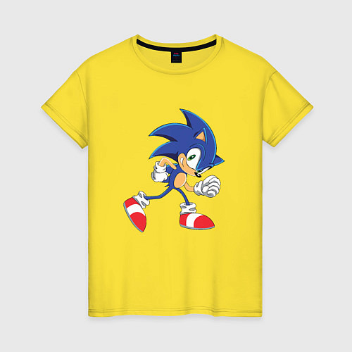 Женская футболка Sonic the Hedgehog / Желтый – фото 1