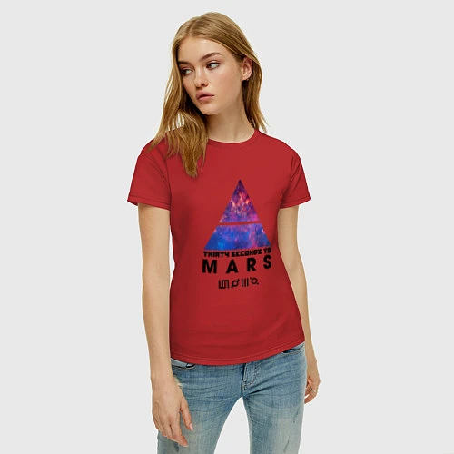 Женская футболка 30 STM: cosmos / Красный – фото 3
