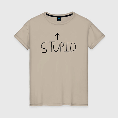 Женская футболка Green Day: Stupid / Миндальный – фото 1