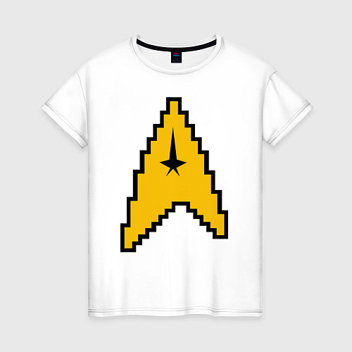 Женская футболка Star Trek: 8 bit / Белый – фото 1