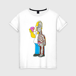 Женская футболка Homer Anatomy