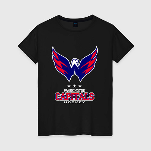 Женская футболка Washington Capitals / Черный – фото 1