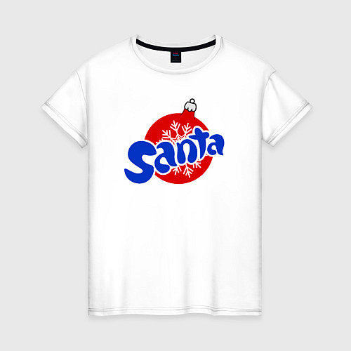 Женская футболка Santa / Белый – фото 1