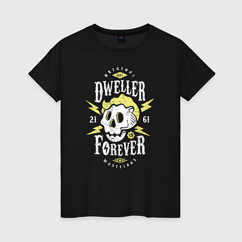 Женская футболка Dweller Forever / Черный – фото 1