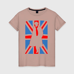 Женская футболка Sherlock Holmes Union Jack