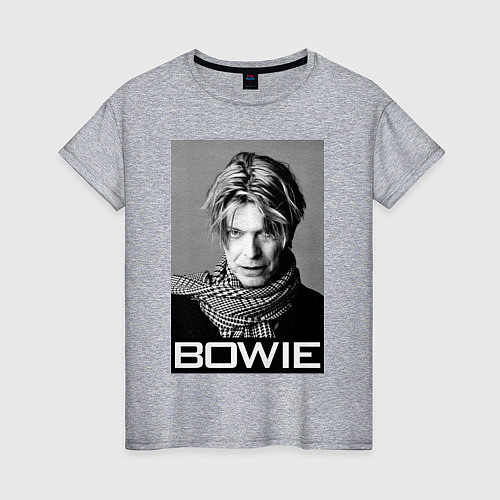 Женская футболка Bowie Legend / Меланж – фото 1