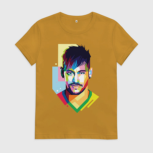 Женская футболка Neymar: fun-art / Горчичный – фото 1