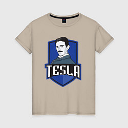 Женская футболка Никола Тесла