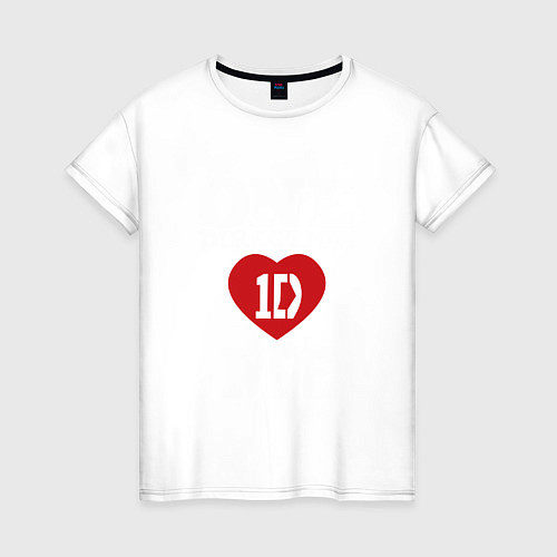Женская футболка One Direction love me / Белый – фото 1
