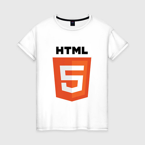 Женская футболка HTML5 / Белый – фото 1