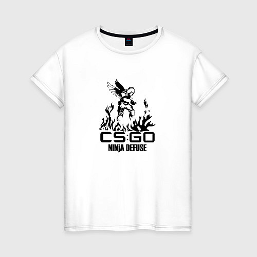 Женская футболка Cs:go - Ninja Defuse / Белый – фото 1