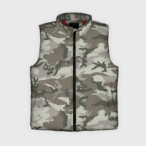 Женский жилет Камуфляж лесной летний / 3D-Красный – фото 1