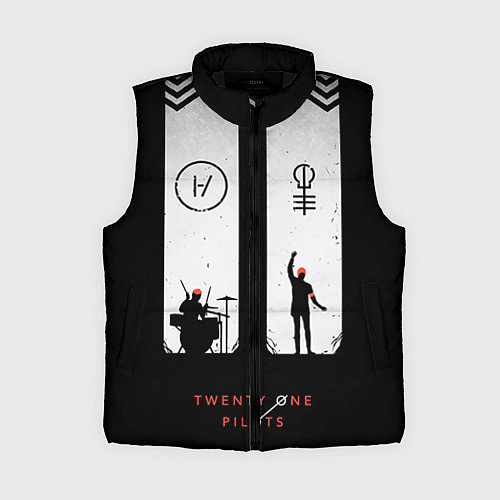 Женский жилет Twenty One Pilots: Lines / 3D-Черный – фото 1