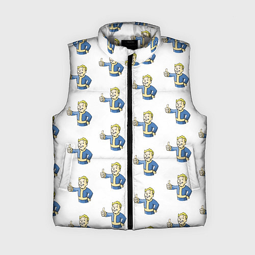 Женский жилет Fallout Pattern / 3D-Светло-серый – фото 1