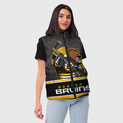 Женский жилет Boston Bruins, цвет: 3D-черный — фото 2