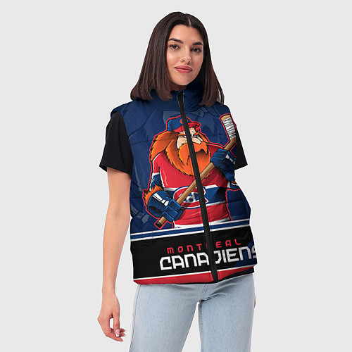 Женский жилет Montreal Canadiens / 3D-Красный – фото 3