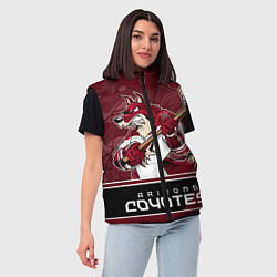 Женский жилет Arizona Coyotes, цвет: 3D-красный — фото 2