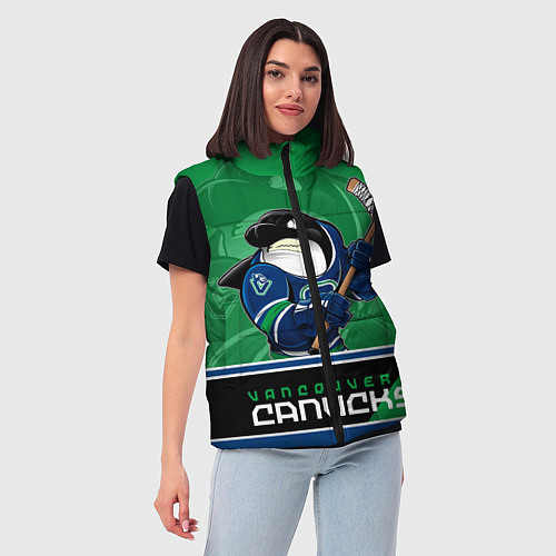 Женский жилет Vancouver Canucks / 3D-Красный – фото 3