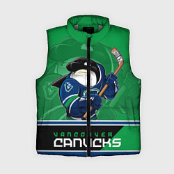 Женский жилет Vancouver Canucks, цвет: 3D-светло-серый