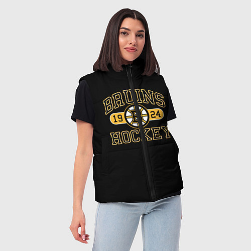 Женский жилет Boston Bruins: Est.1924 / 3D-Красный – фото 3
