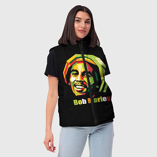Женский жилет Bob Marley Smile / 3D-Красный – фото 3
