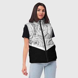 Женский жилет Розы, цвет: 3D-черный — фото 2