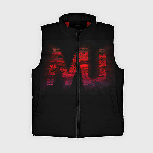 Женский жилет Manchester United team / 3D-Красный – фото 1