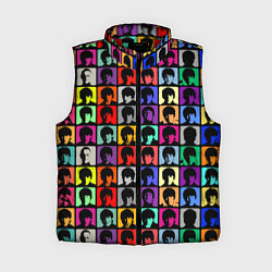 Женский жилет The Beatles: pop-art, цвет: 3D-красный