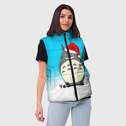 Женский жилет Тоторо под снегом, цвет: 3D-красный — фото 2