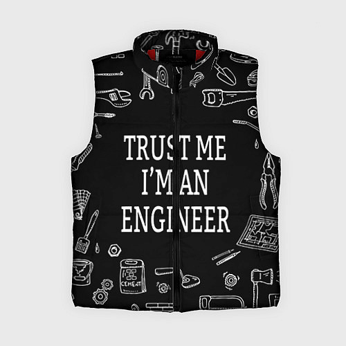 Женский жилет Строитель 13 / 3D-Красный – фото 1