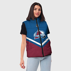 Женский жилет NHL: Colorado Avalanche, цвет: 3D-черный — фото 2