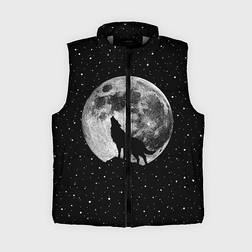 Женский жилет Лунный волк / 3D-Светло-серый – фото 1