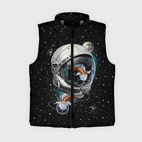 Женский жилет Подводный космос / 3D-Светло-серый – фото 1