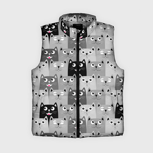 Женский жилет Котейки / 3D-Светло-серый – фото 1