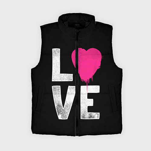 Женский жилет Love Heart / 3D-Черный – фото 1