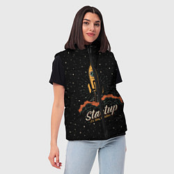 Женский жилет Startup Space, цвет: 3D-черный — фото 2