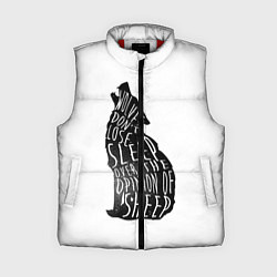 Женский жилет Wolves Dont Lose Sleep, цвет: 3D-красный