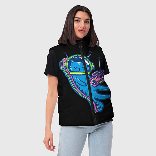 Женский жилет Космокот 1 / 3D-Красный – фото 3