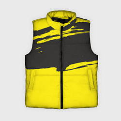 Женский жилет Чёрно-жёлтый, цвет: 3D-черный