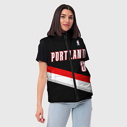Женский жилет Portland Trail Blazers 0, цвет: 3D-светло-серый — фото 2