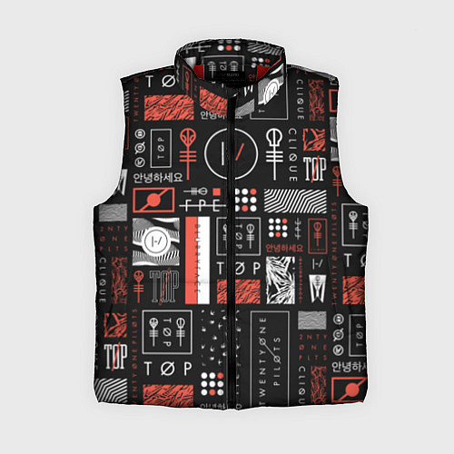 Женский жилет 21 Pilots: Geometry / 3D-Красный – фото 1