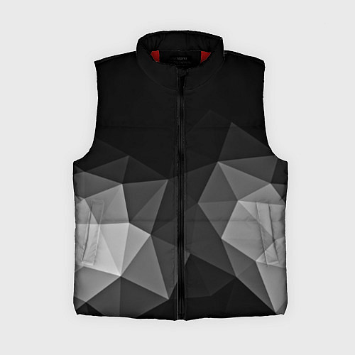 Женский жилет Abstract gray / 3D-Красный – фото 1