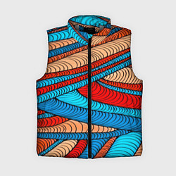 Женский жилет Яркие полосы, цвет: 3D-светло-серый